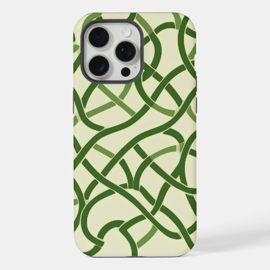 ☘️ Motif Celtique Vert en Entrelacs 🍀 iPhoneケース (裏面)
