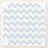 Motif Chevron Bleu ガラスコースター (裏面)