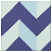 Motif Chevron Bleu ファブリック (クローズアップ)