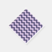 Motif Chevron Violet スタンダードカクテルナプキン (角)