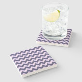 Motif Chevron Violet ストーンコースター (横)