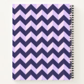 Motif Chevron Violet ノートブック (裏面)