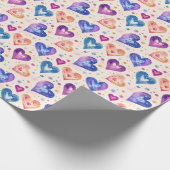 motif coeurs ラッピングペーパー (角)