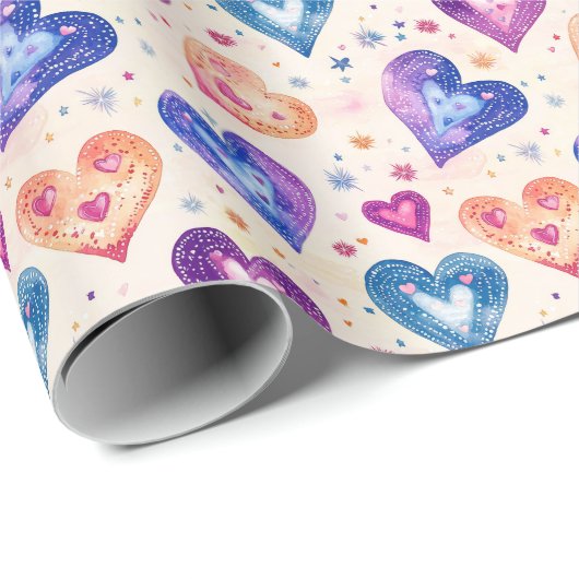 motif coeurs ラッピングペーパー (ロールコーナー)