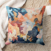 Motif corail abstrait pour déco marine 🌿 クッション (ブランケット)