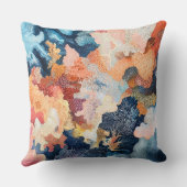 Motif corail abstrait pour déco marine 🌿 クッション (裏面)