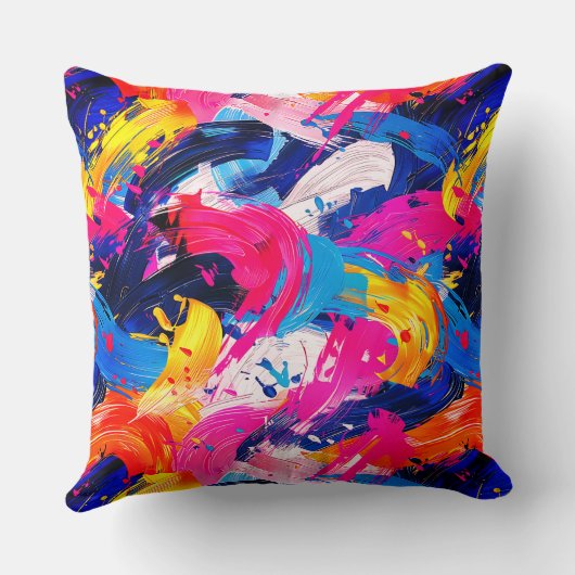 motif coups de pinceaux クッション (裏面)