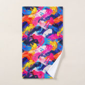 motif coups de pinceaux バスタオルセット (ハンドタオル)