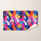 motif coups de pinceaux バスタオルセット (ハンドタオル)