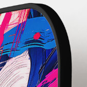 motif coups de pinceaux ピックルボールラケット (左詳細)