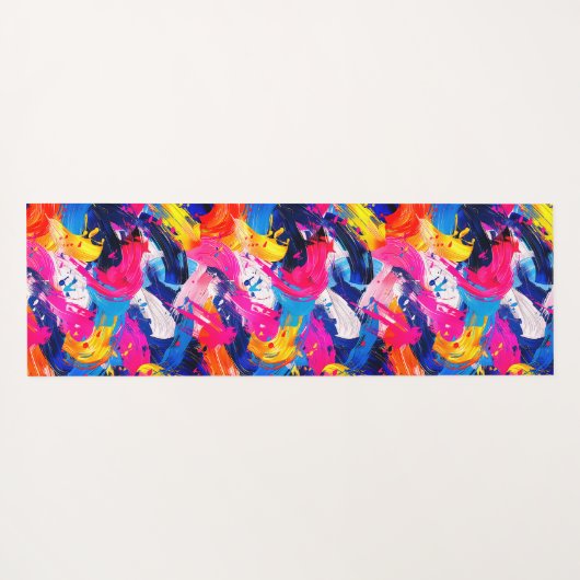 motif coups de pinceaux ヨガマット (裏面(横))