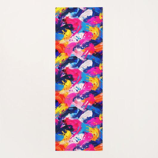 motif coups de pinceaux ヨガマット (裏面)