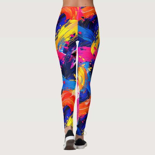 motif coups de pinceaux レギンス (裏面)