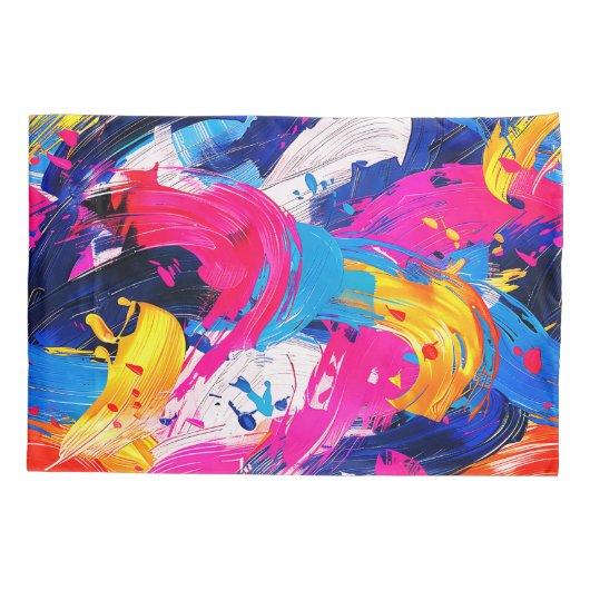 motif coups de pinceaux 枕カバー (裏面)