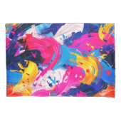 motif coups de pinceaux 枕カバー (正面)