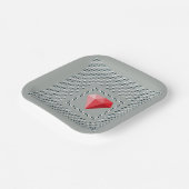 Motif dansant Illusion d'optique Rubis  ペーパープレート (傾斜あり)