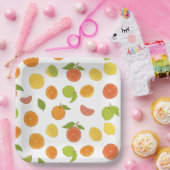 Motif de fruits d'agrumes ペーパープレート (パーティー)