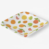 Motif de fruits d'agrumes ペーパープレート (傾斜あり)