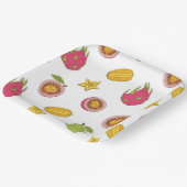 Motif de fruits exotiques - Mélange Paradis Tropic ペーパープレート (傾斜あり)