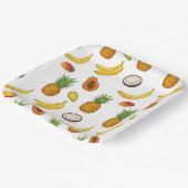 Motif de fruits tropicaux ペーパープレート (傾斜あり)