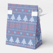 Motif de tricot de Noël Bleu フェイバーボックス (裏面サイド)
