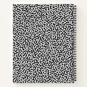 Motif de Turing Noir et Blanc ノートブック (裏面)