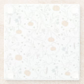 Motif de vigne effrayante pour Halloween ガラスコースター (裏面)