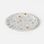 Motif de vigne effrayante pour Halloween ペーパープレート (アングル)