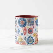 Motif ethnique graphique マグカップ (中央)