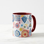 Motif ethnique graphique マグカップ (正面右)