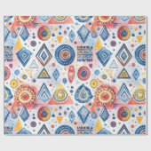 Motif ethnique graphique ラッピングペーパー (フラット)