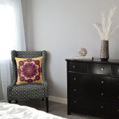 Motif fleuri mandala クッション