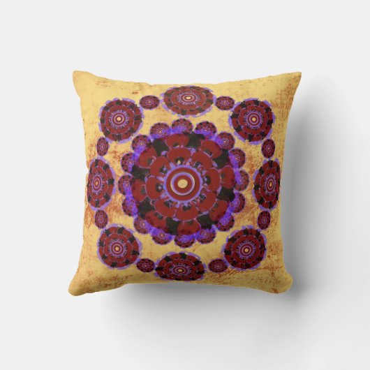 Motif fleuri mandala クッション (裏面)