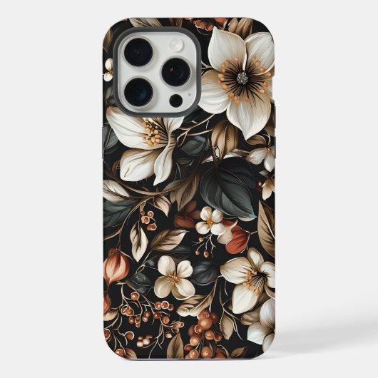 🌸 Motif floral élégant et intemporel 🌸 iPhoneケース (裏面)