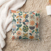Motif Floral Géométrique クッション (ブランケット)