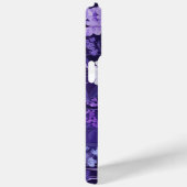 Motif floral violet délicat 🌸 sur fond sombre Case-Mate iPhoneケース (裏面 / 右)