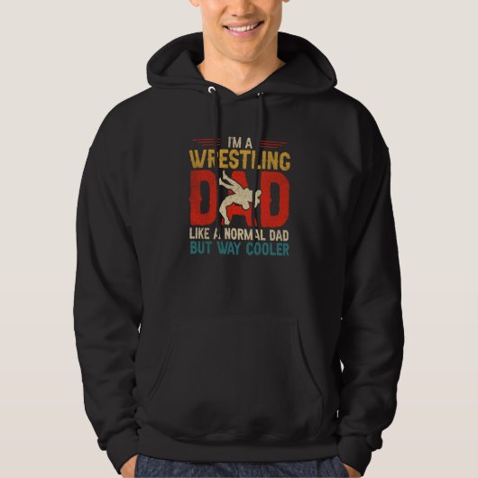 Motif for Wrestling Fathers Im A Wrestling Dad  3 パーカ (正面)