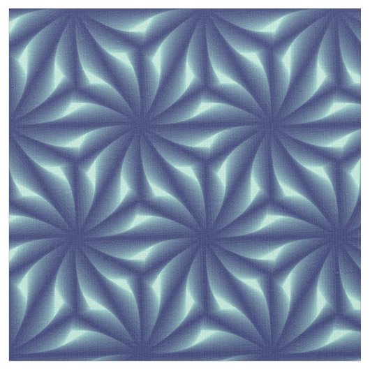 Motif Fractale Bleu marine ファブリック (クローズアップ)