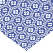 Motif japonais Kikkō Bleu et blanc ショートテーブルランナー (コーナー)