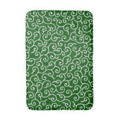 Motif Karakusa Vert et blanc バスマット (正面縦)