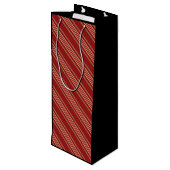 Motif lignes rouges  ワインギフトバッグ (裏面アングル)