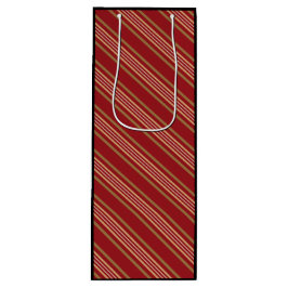Motif lignes rouges  ワインギフトバッグ