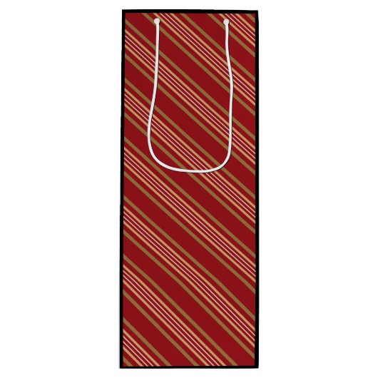 Motif lignes rouges  ワインギフトバッグ (正面)