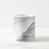 🌊 Motif Marbré Épuré et Moderne 🌊 コーヒーマグカップ (中央)