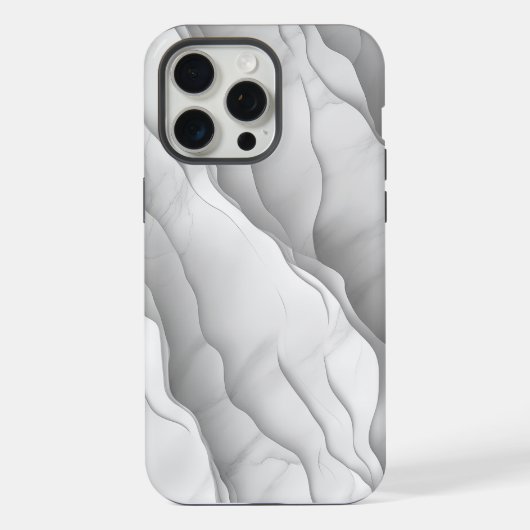 🌊 Motif Marbré Épuré et Moderne 🌊 iPhoneケース (裏面)