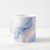 🎨 Motif Marbré Pastel Doux et Élégant 🎨 コーヒーマグカップ (正面左)