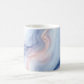 🎨 Motif Marbré Pastel Doux et Élégant 🎨 コーヒーマグカップ (中央)