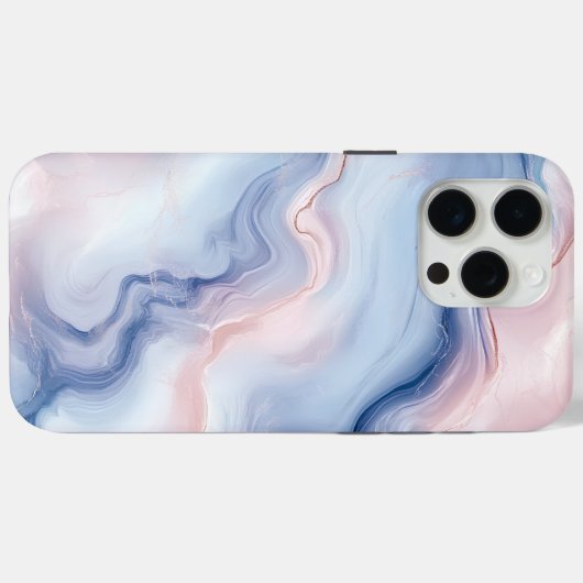 🎨 Motif Marbré Pastel Doux et Élégant 🎨 Case-Mate iPhoneケース (裏面 (横))