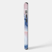🎨 Motif Marbré Pastel Doux et Élégant 🎨 iPhoneケース (左側面)