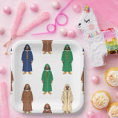 Motif Marocain Djellaba ペーパープレート (パーティー)